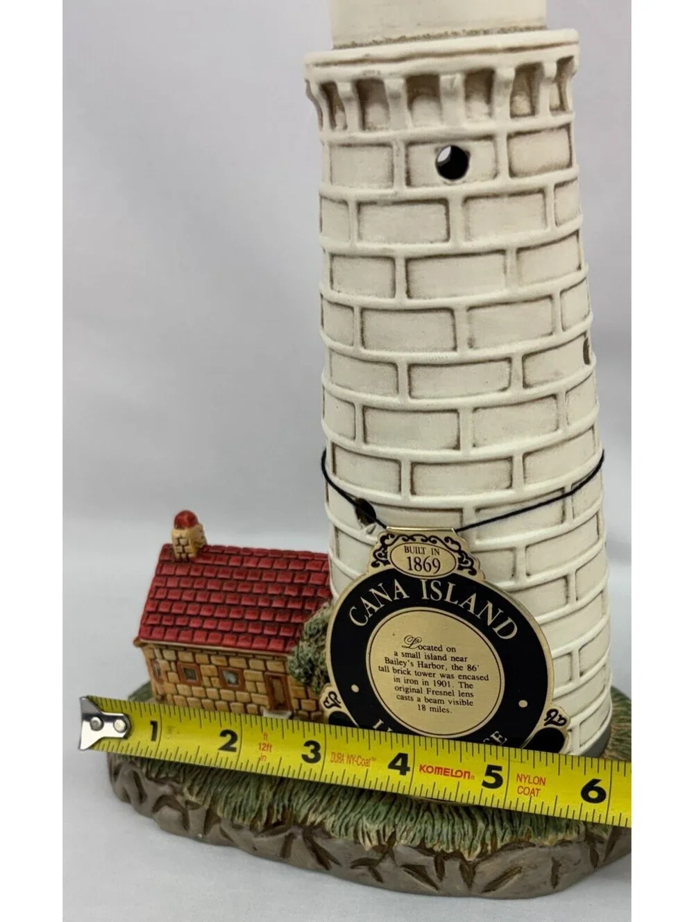 Vintage 1993 Geo. Z. Lefton Cana Island Lighthouse Accent Lamp 01117